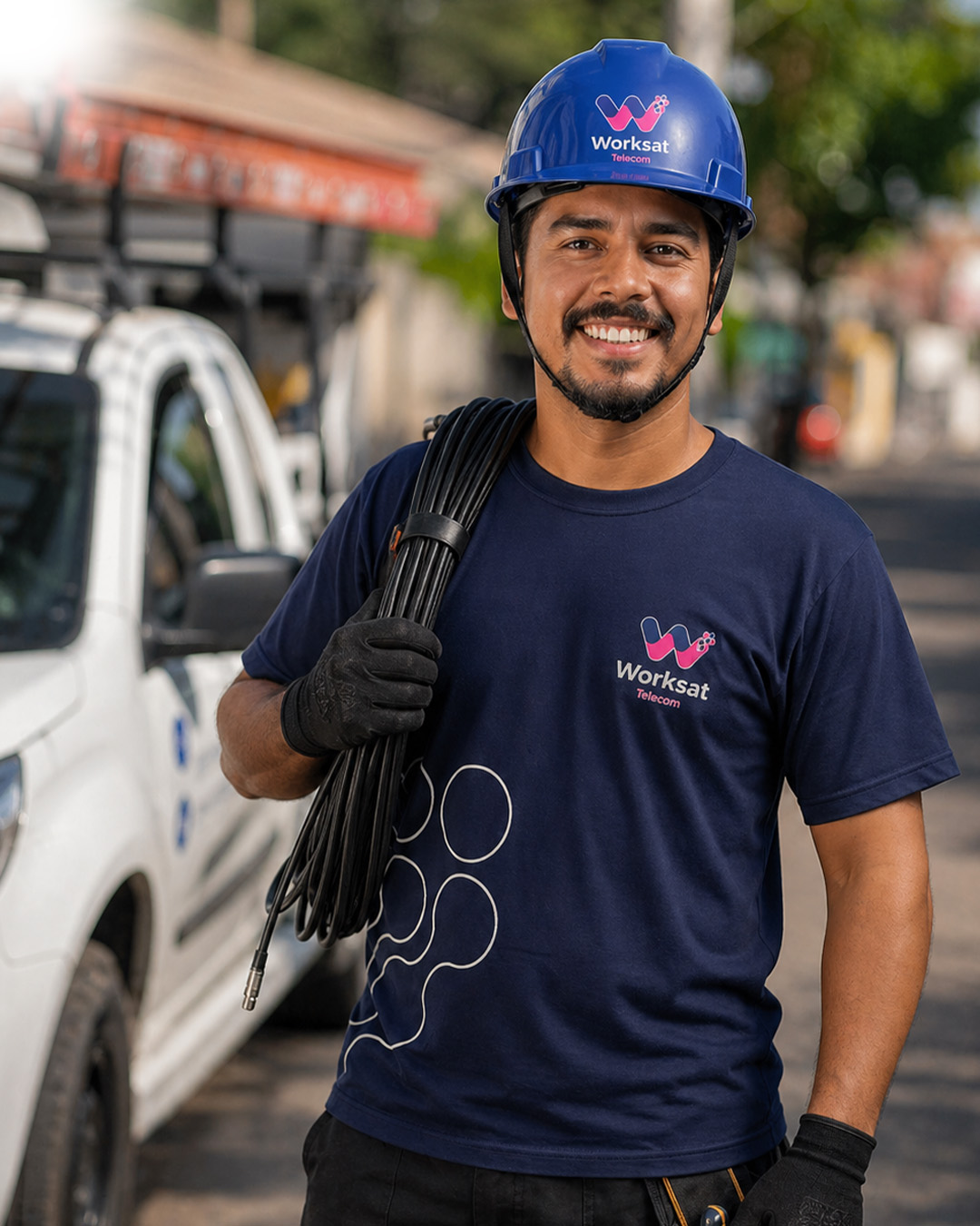 Rede Worksat – infraestrutura de fibra óptica